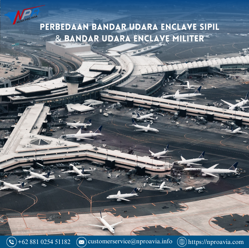 perbedaan bandar udara enclave sipil & bandar udara enclave militer